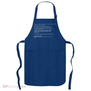 BSOD Computer Error Blue Screen Of Death Apron
