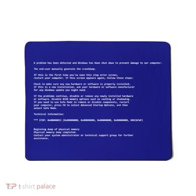 BSOD Computer Error Blue Screen Of Death Mousepad