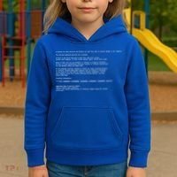 BSOD Computer Error Blue Screen Of Death Kids Hoodie thumb 3