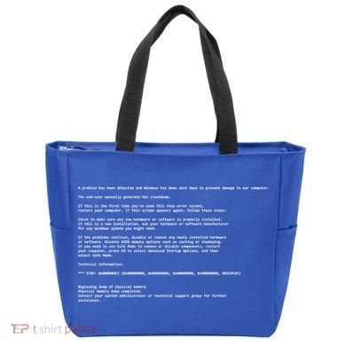 BSOD Computer Error Blue Screen Of Death Tote Bag