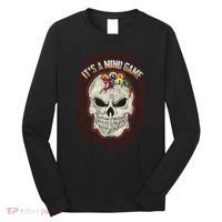 Billiards Skull Pool Balls ItS A Mind Game Long Sleeve Shirt thumb 0