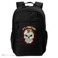 Billiards Skull Pool Balls ItS A Mind Game Backpack thumb 0