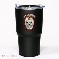 Billiards Skull Pool Balls ItS A Mind Game Tumbler thumb 0