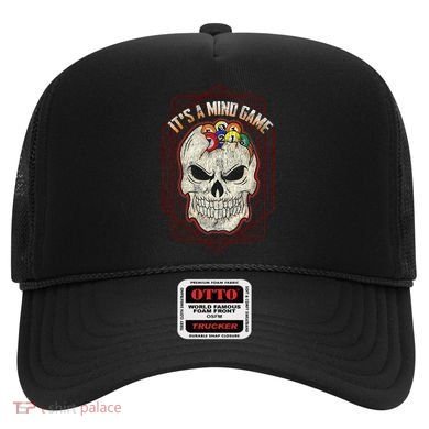 Billiards Skull Pool Balls ItS A Mind Game Hat