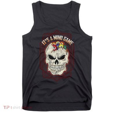 Billiards Skull Pool Balls ItS A Mind Game Tank Top