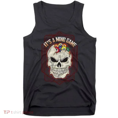 Billiards Skull Pool Balls ItS A Mind Game Tank Top