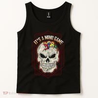 Billiards Skull Pool Balls ItS A Mind Game Tank Top thumb 2