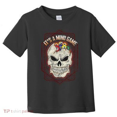 Billiards Skull Pool Balls ItS A Mind Game Toddler T-Shirt