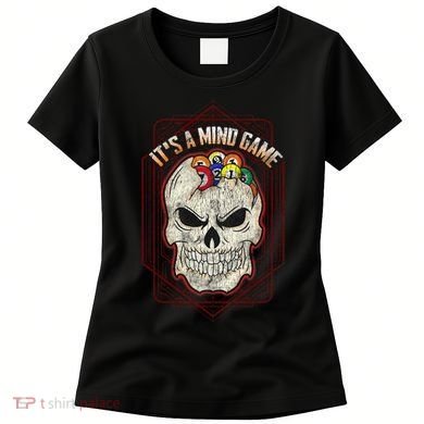 Billiards Skull Pool Balls ItS A Mind Game Women's T-Shirt