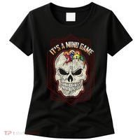 Billiards Skull Pool Balls ItS A Mind Game Women's T-Shirt thumb 0