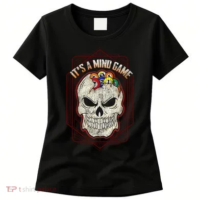 Billiards Skull Pool Balls ItS A Mind Game Women's T-Shirt