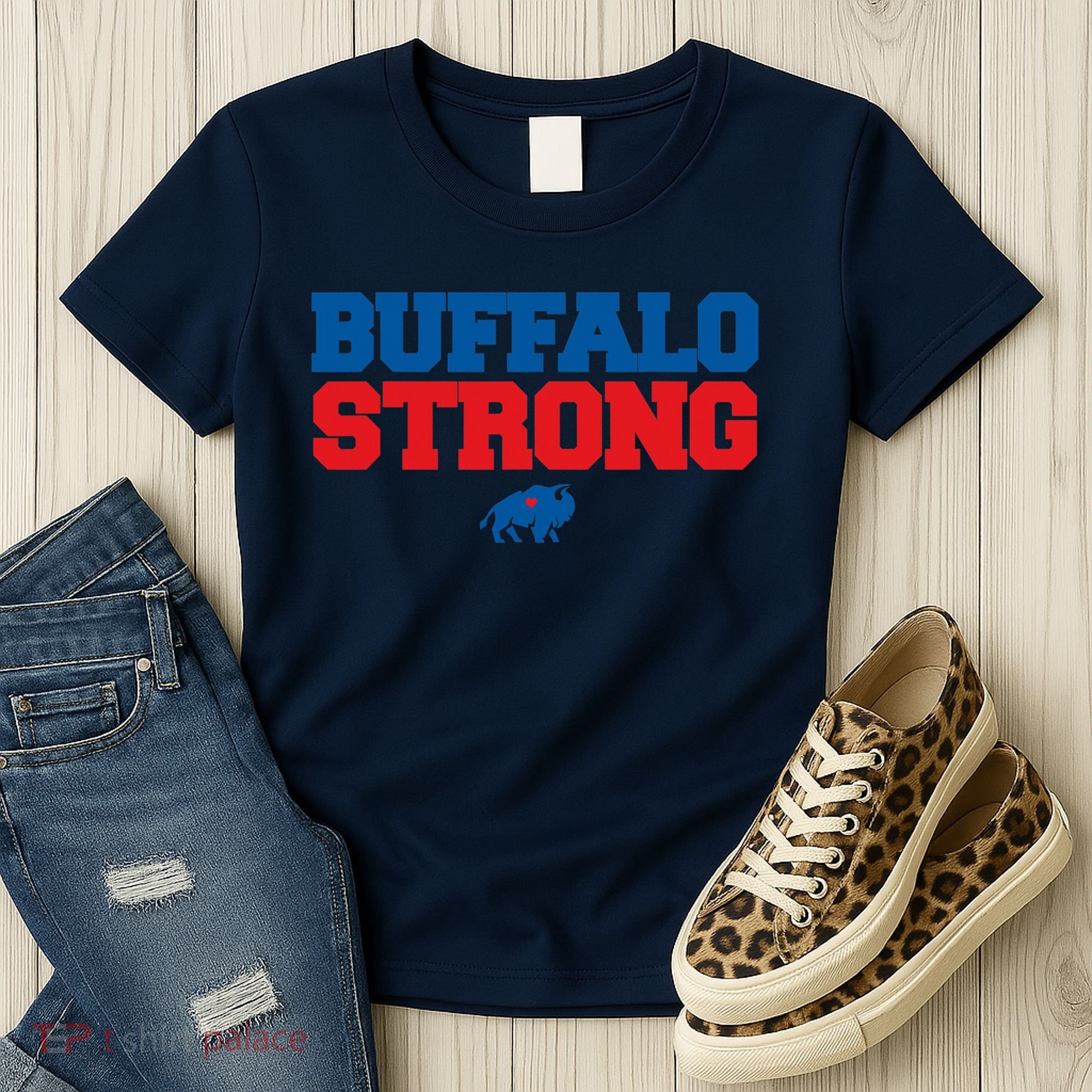 Buffalo Strong Pray For Buffalo Community Strength Women's T-Shirt