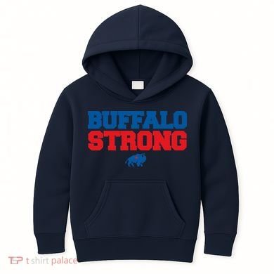 Buffalo Strong Pray For Buffalo Community Strength Kids Hoodie