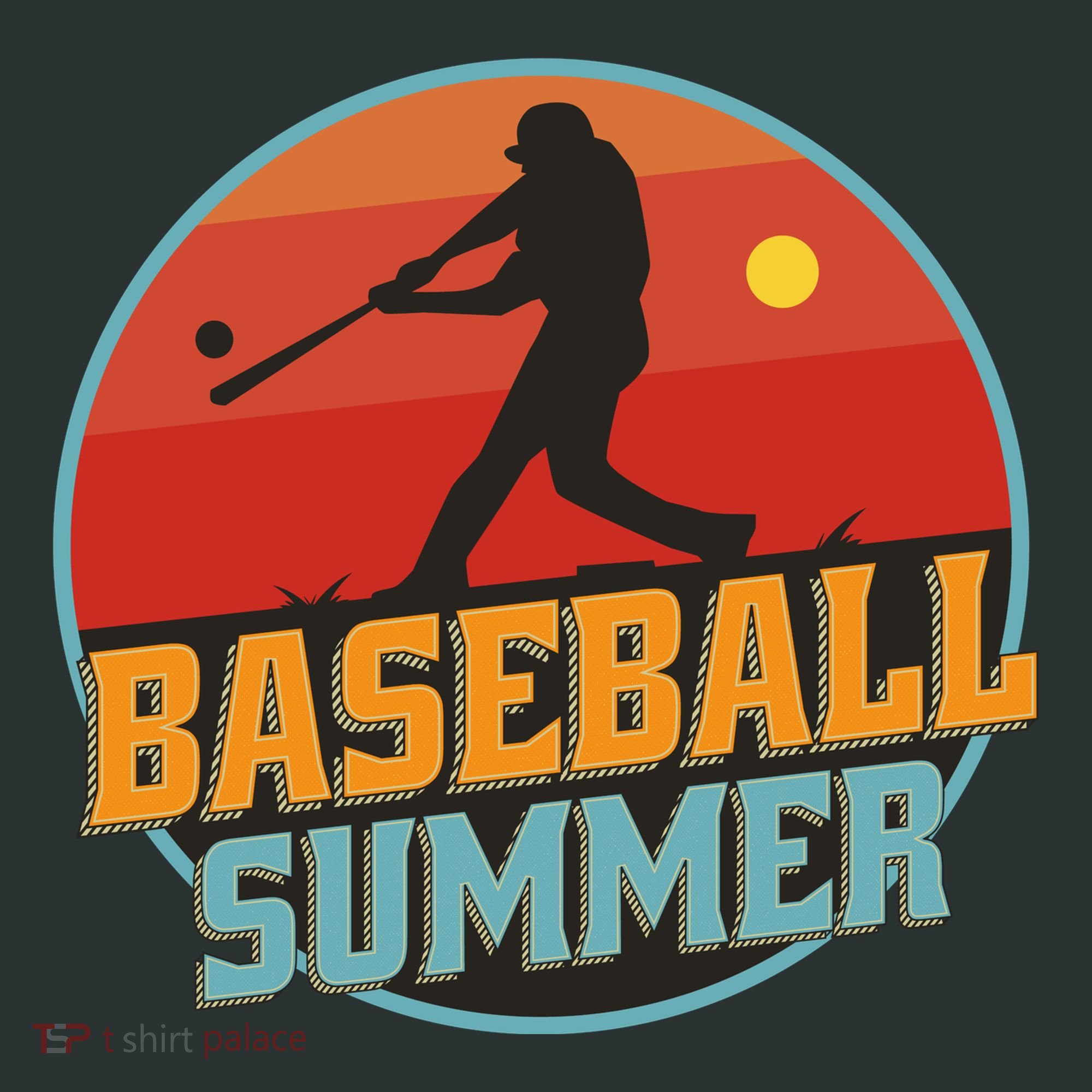 Baseball Summer Player Button