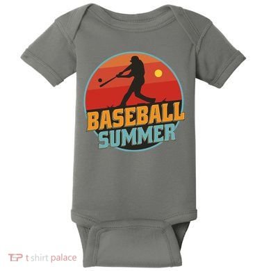 Baseball Summer Player Baby Bodysuit