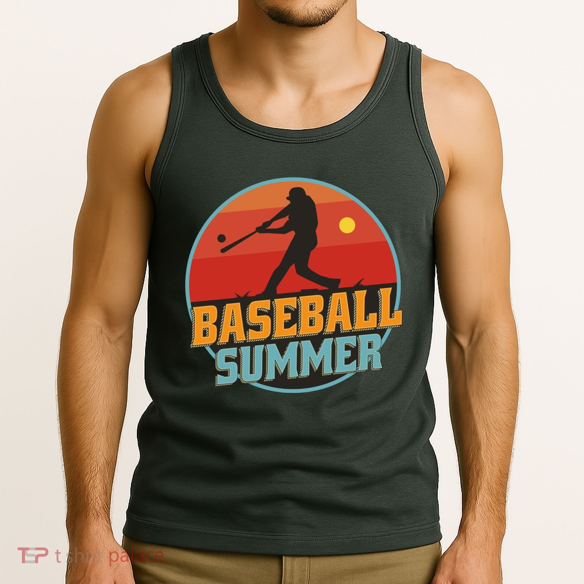 Baseball Summer Player Tank Top