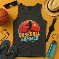Baseball Summer Player Tank Top thumb 4