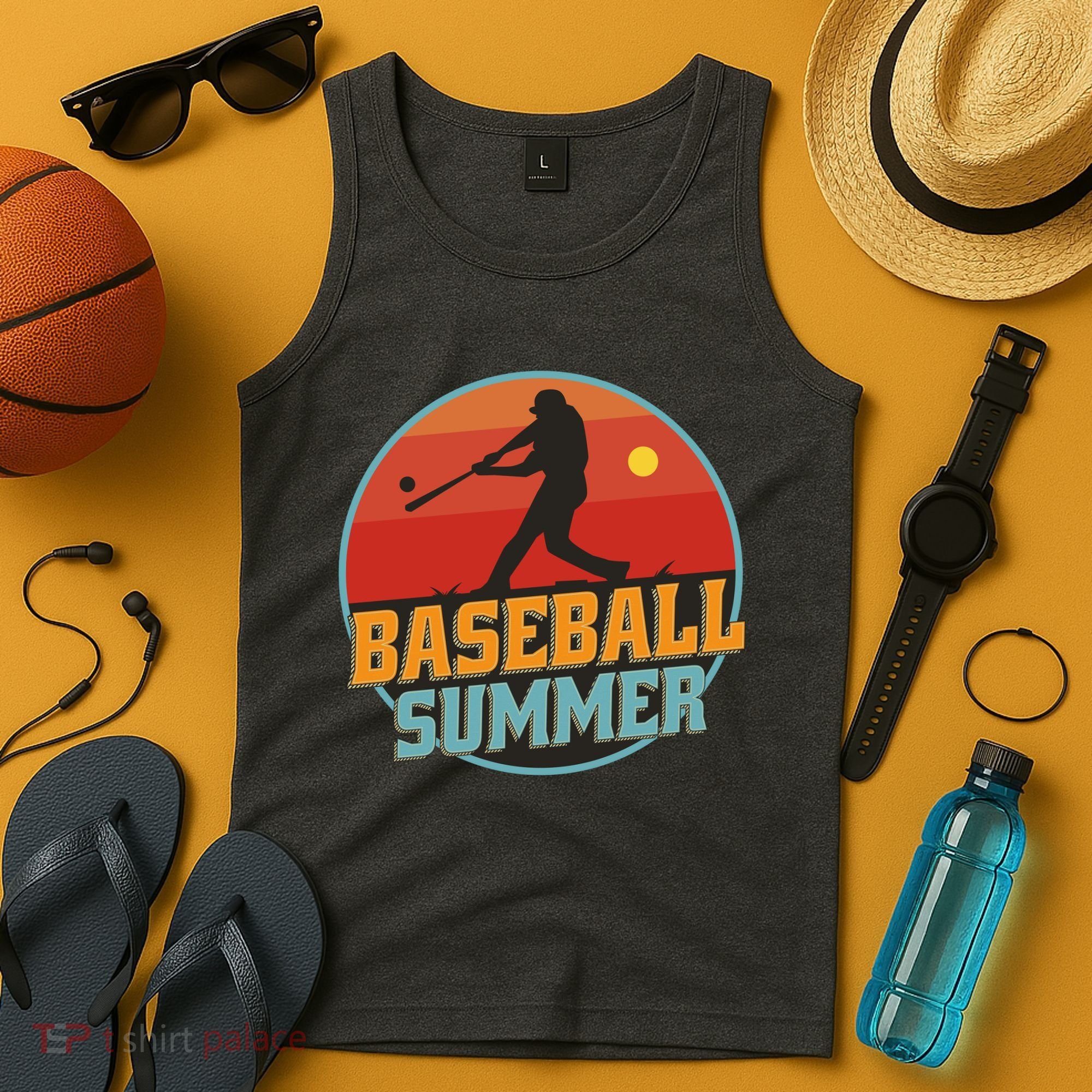 Baseball Summer Player Tank Top