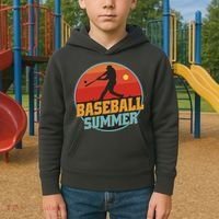 Baseball Summer Player Kids Hoodie thumb 2