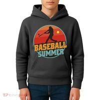 Baseball Summer Player Kids Hoodie thumb 4