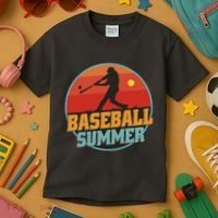 Baseball Summer Player Kids T-Shirt thumb 3