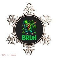 Bruh St Patricks Day Dabbing Leprechaun Bruh Gift Ornament thumb 0