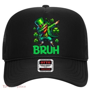Bruh St Patricks Day Dabbing Leprechaun Bruh Gift Hat
