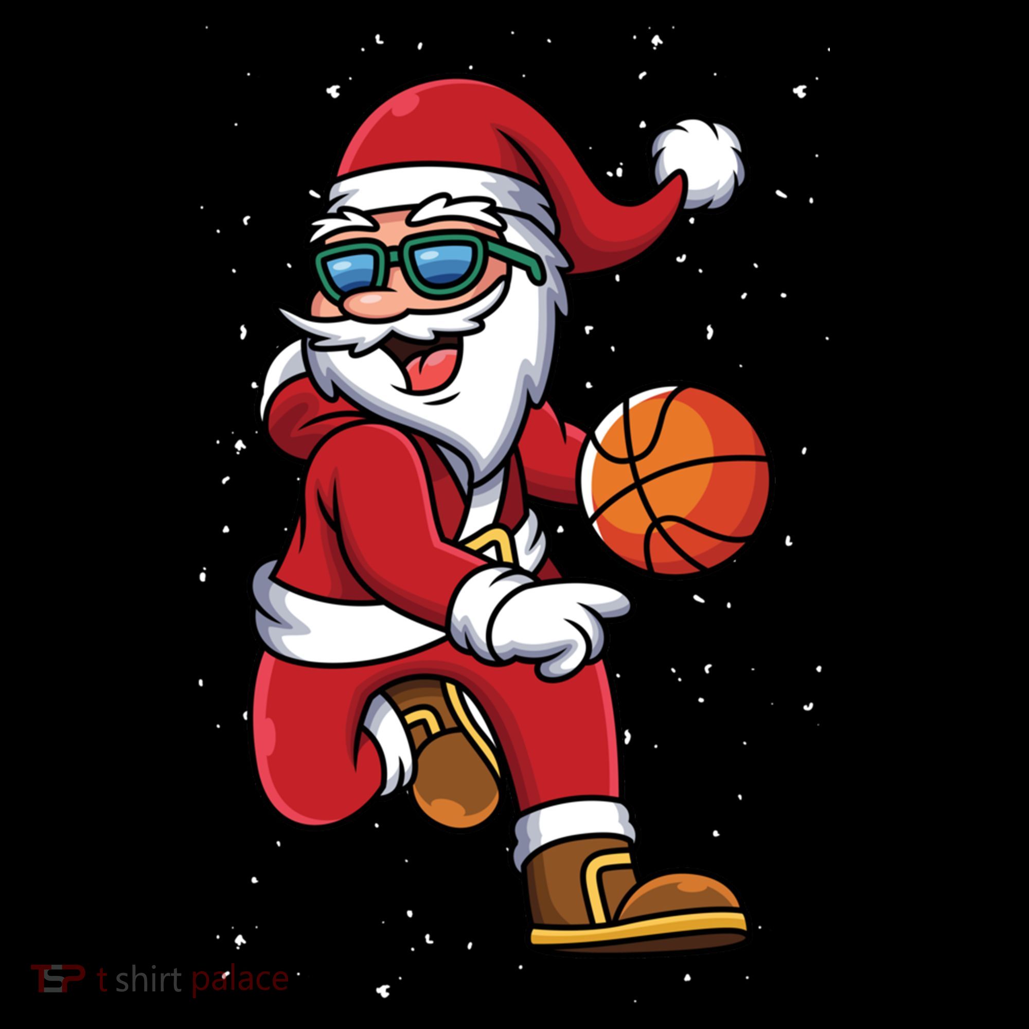Basketball Santa Playing Christmas Boys Sports Xmas Gift Coffee Mug