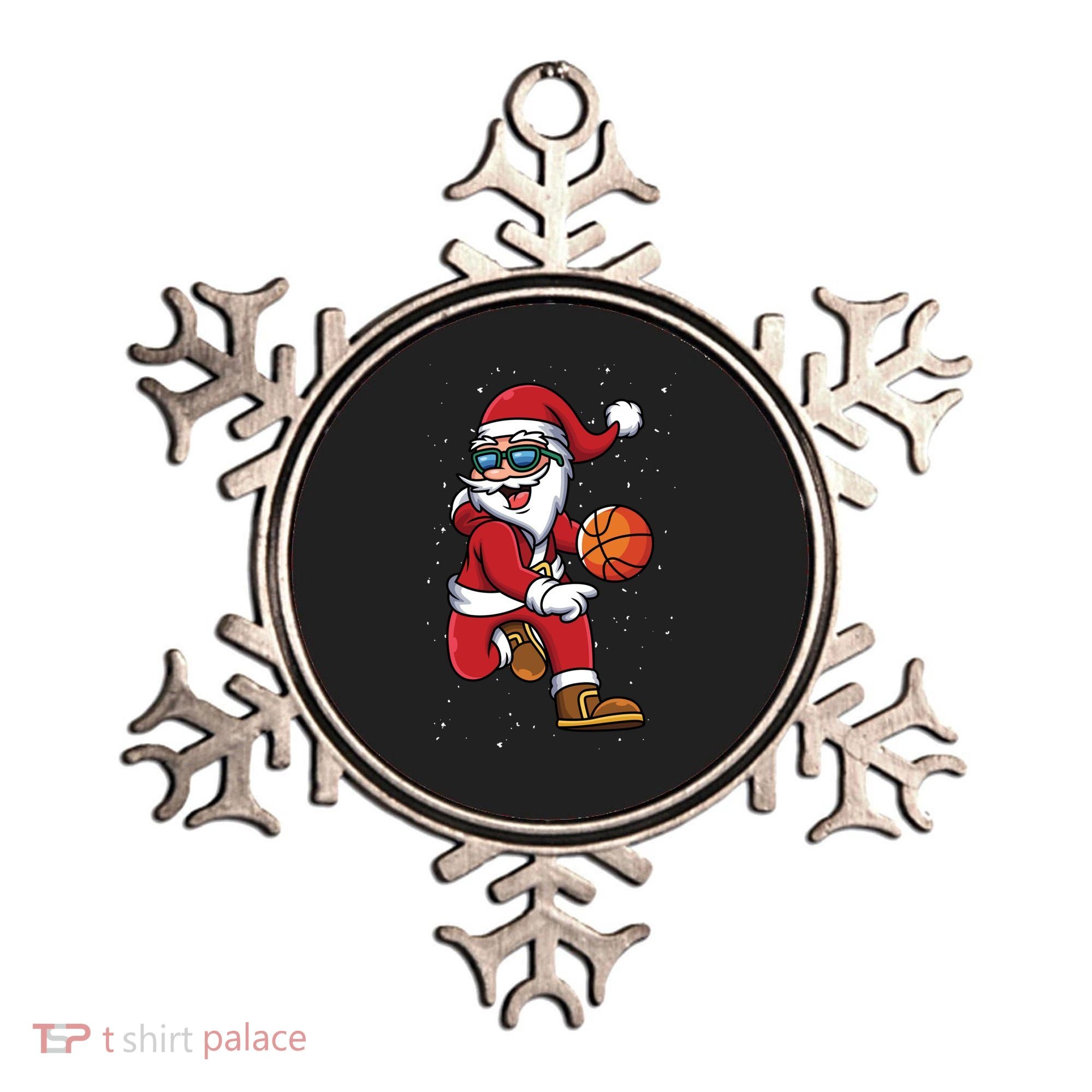 Basketball Santa Playing Christmas Boys Sports Xmas Gift Ornament