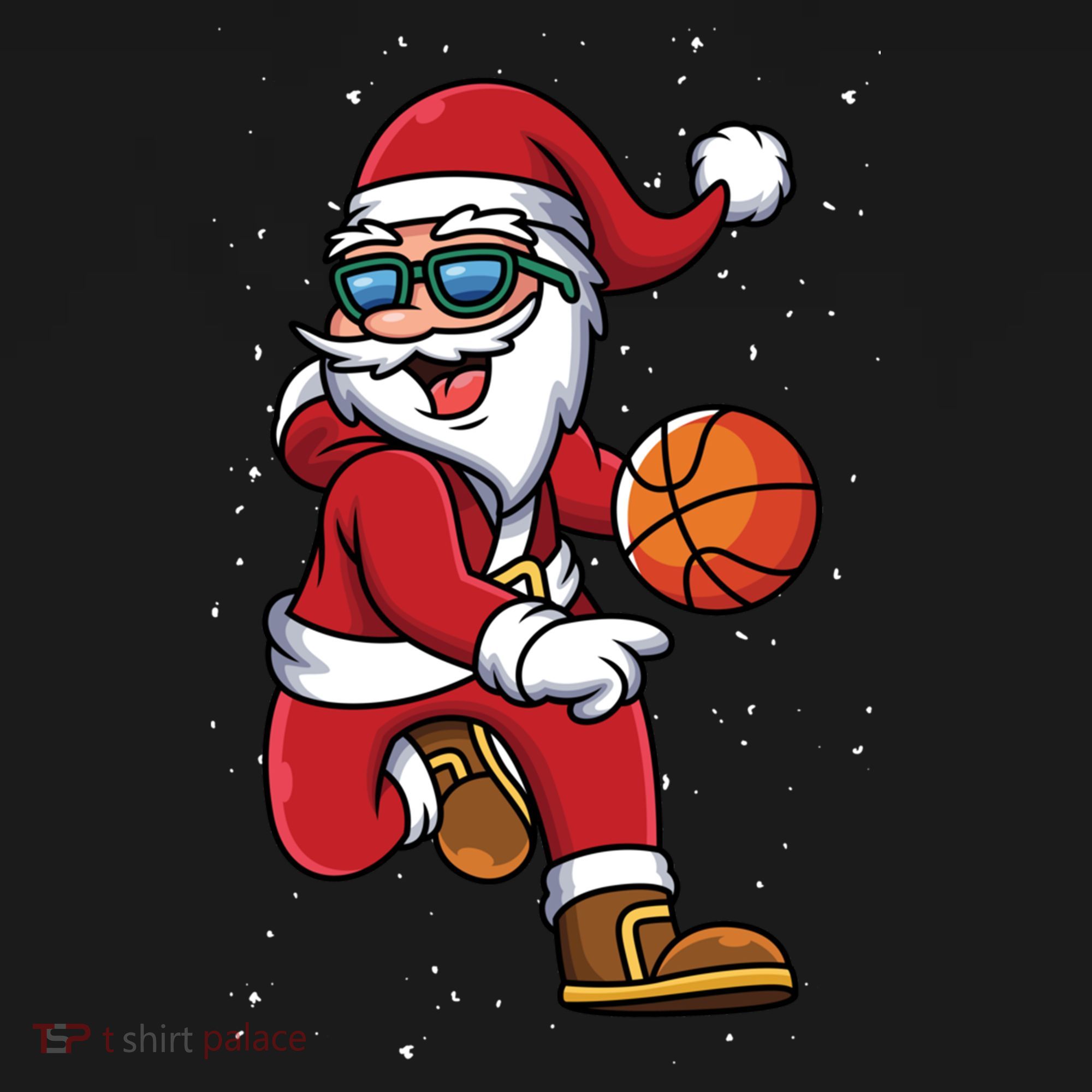 Basketball Santa Playing Christmas Boys Sports Xmas Gift Ornament