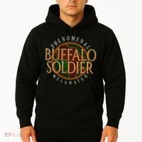 Buffalo Soldier Phenomenal Melanated Legacy Art Hoodie thumb 2