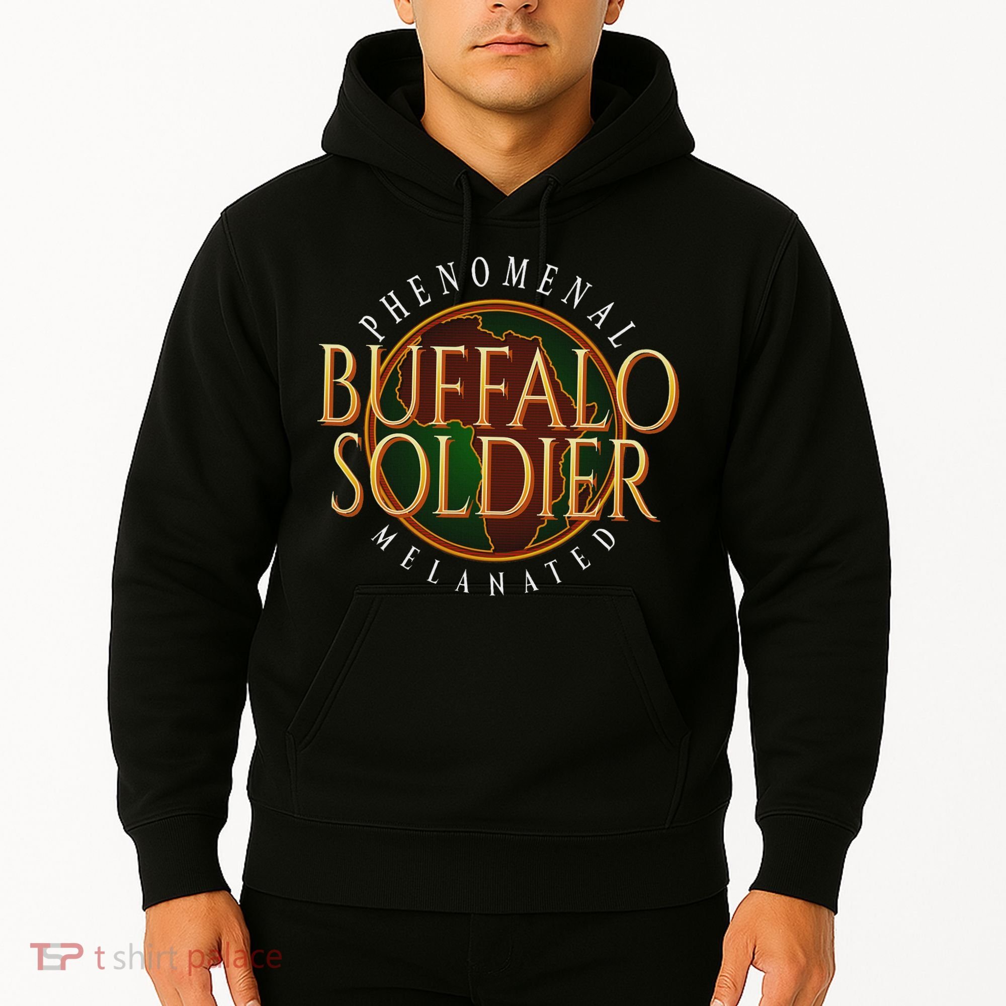 Buffalo Soldier Phenomenal Melanated Legacy Art Hoodie