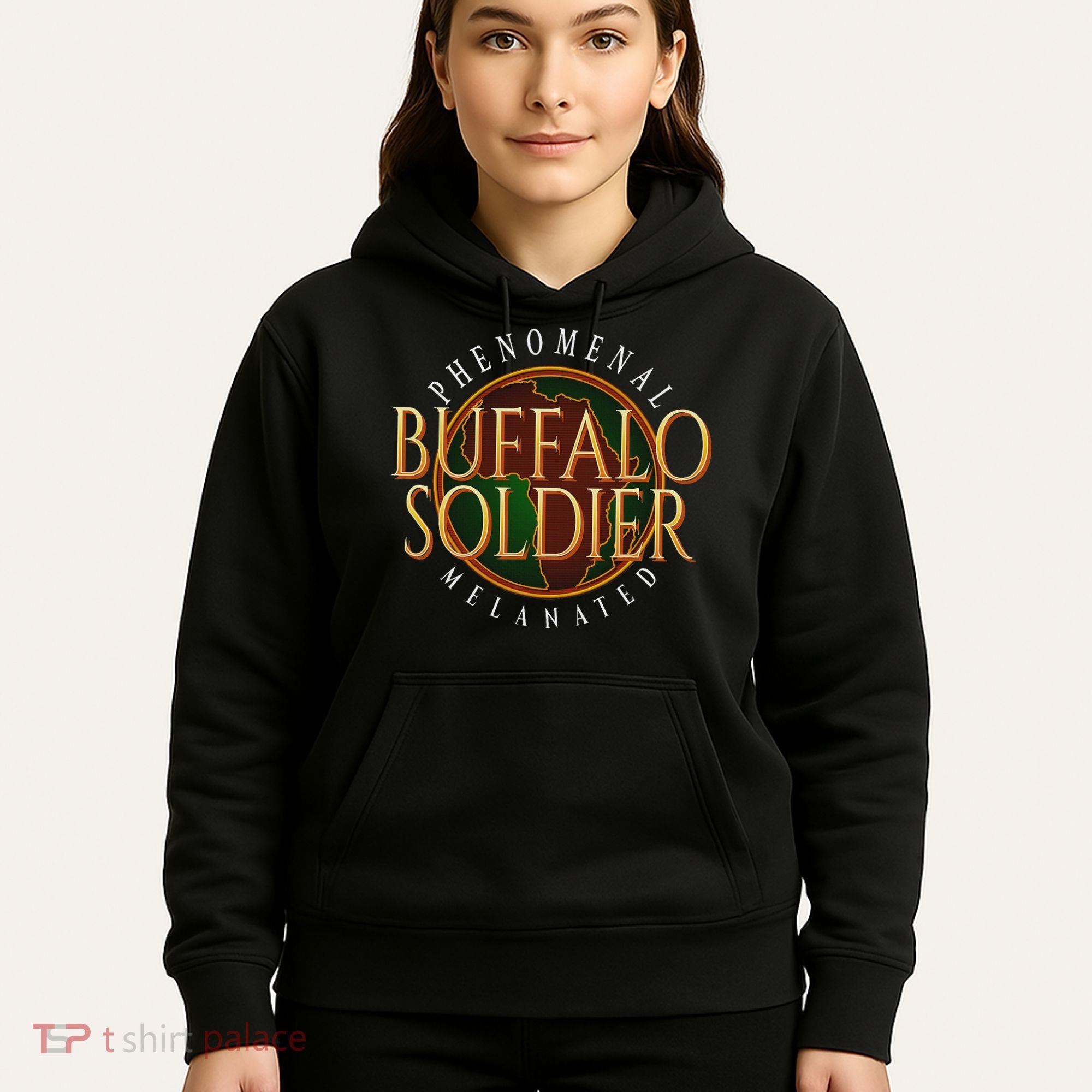 Buffalo Soldier Phenomenal Melanated Legacy Art Hoodie