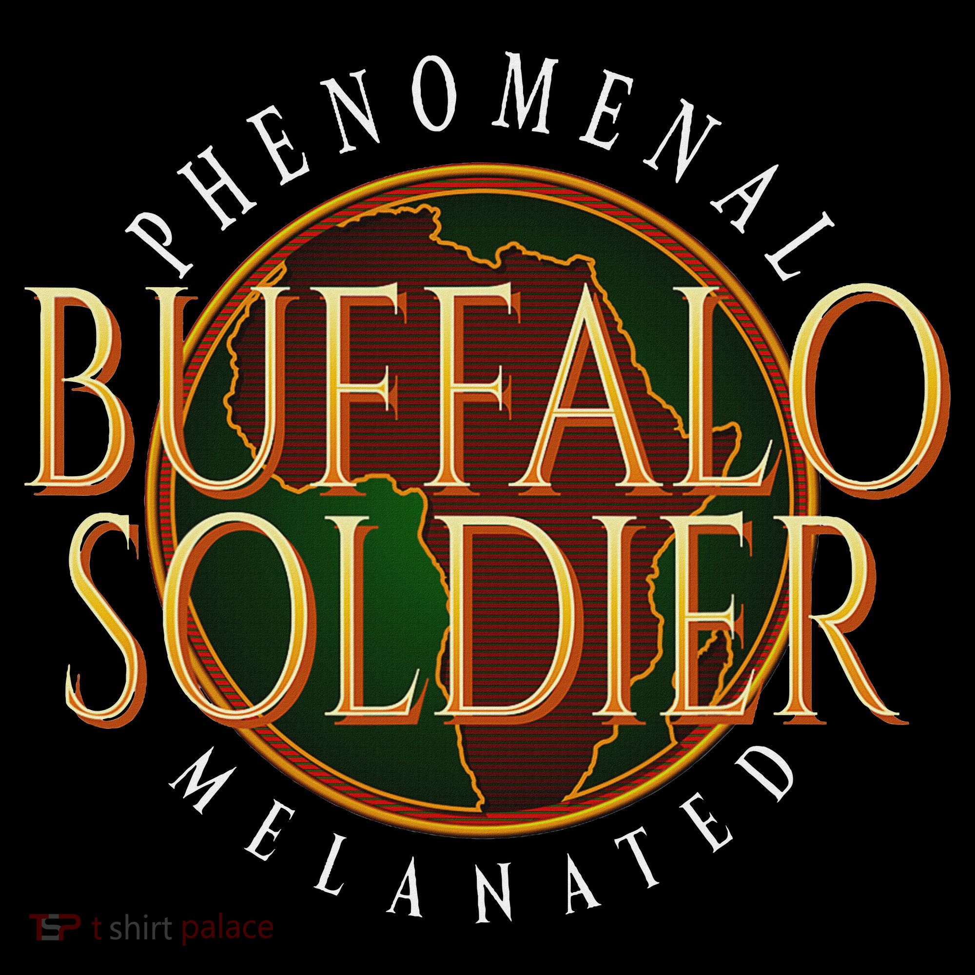 Buffalo Soldier Phenomenal Melanated Legacy Art Long Sleeve Shirt