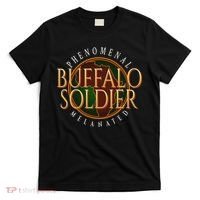 Buffalo Soldier Phenomenal Melanated Legacy Art T-Shirt thumb 0