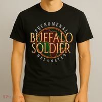 Buffalo Soldier Phenomenal Melanated Legacy Art T-Shirt thumb 3