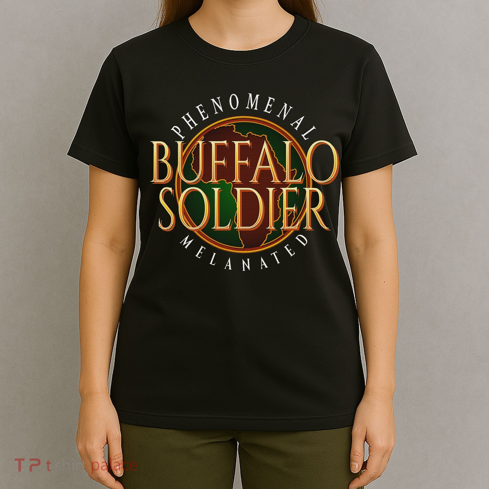 Buffalo Soldier Phenomenal Melanated Legacy Art T-Shirt