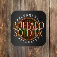 Buffalo Soldier Phenomenal Melanated Legacy Art Coaster thumb 0