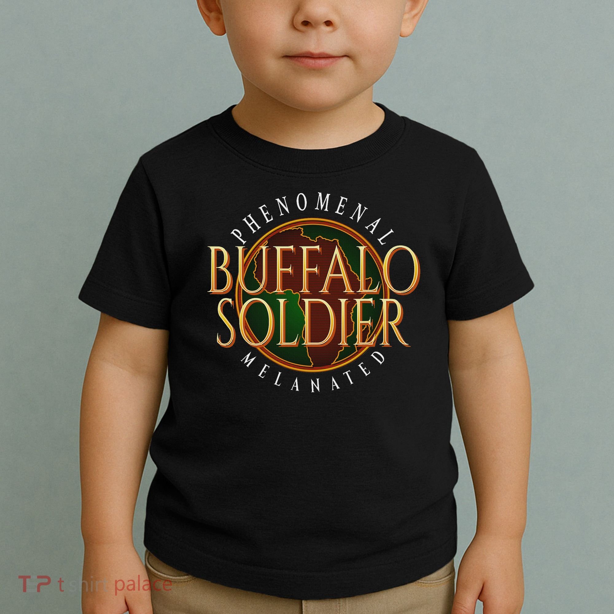 Buffalo Soldier Phenomenal Melanated Legacy Art Toddler T-Shirt