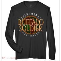 Buffalo Soldier Phenomenal Melanated Legacy Art Zone Performance Long-Sleeve T-Shirt thumb 0