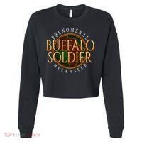 Buffalo Soldier Phenomenal Melanated Legacy Art Cropped Pullover Crew thumb 0