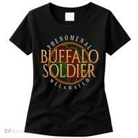Buffalo Soldier Phenomenal Melanated Legacy Art Women's T-Shirt thumb 0