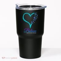 Believe Suicide Prevention Awareness Butterfly Heart Tumbler thumb 0