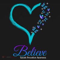 Believe Suicide Prevention Awareness Butterfly Heart Visor thumb 3