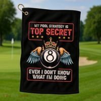 Ball Sports Pool Player Billiard Gift Golf Towel thumb 1