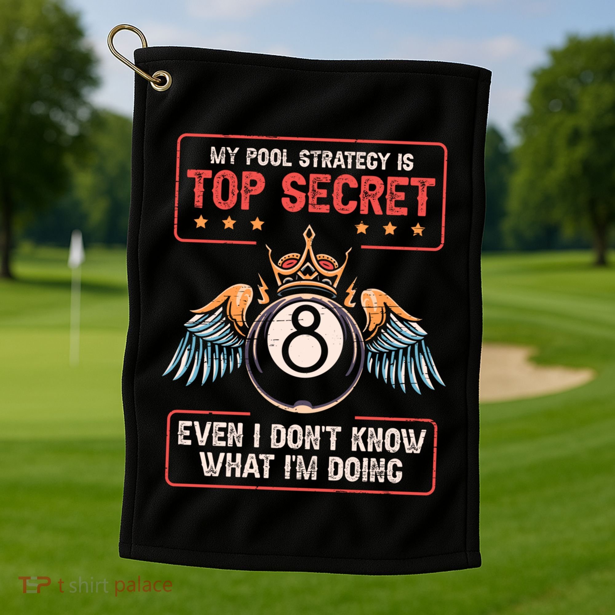 Ball Sports Pool Player Billiard Gift Golf Towel