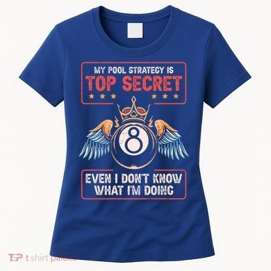 Ball Sports Pool Player Billiard Gift Women's T-Shirt