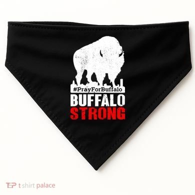Choose Love Buffalo Strong Pray For Buffalo USA-Made Doggie Bandana