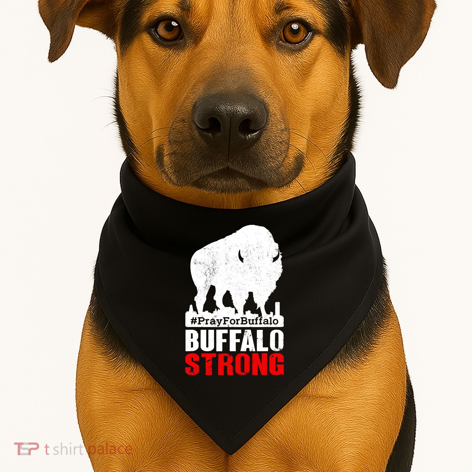 Choose Love Buffalo Strong Pray For Buffalo USA-Made Doggie Bandana