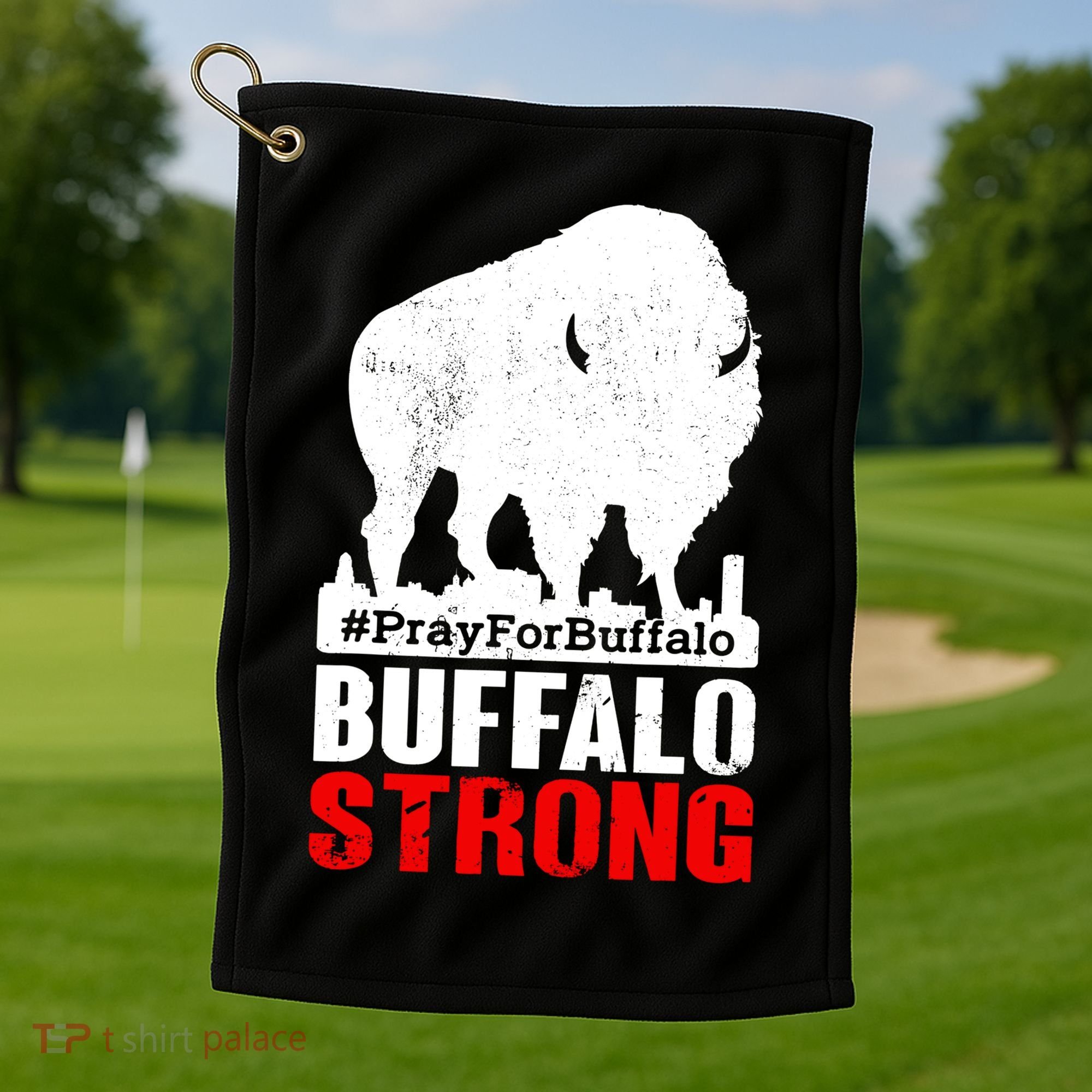 Choose Love Buffalo Strong Pray For Buffalo Golf Towel